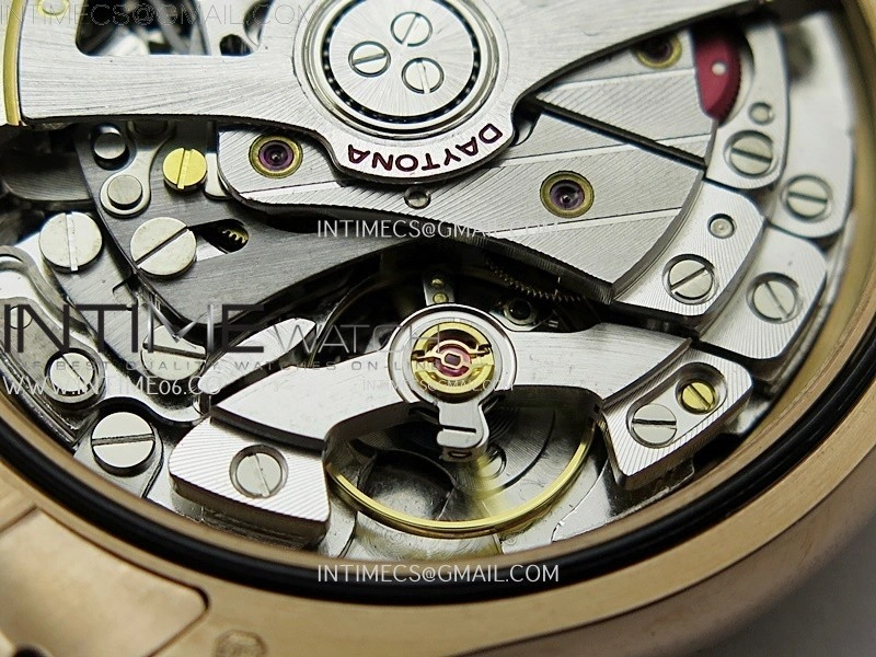 Daytona 126505 Gain Weight RG QF 1:1 Best Edition Bright Black Dial RG Subdial Diamonds Markers on RG Bracelet SH4131 V6