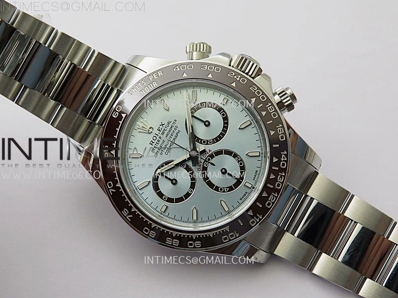 Daytona 126506 904L SS VSF 1:1 Best Edition Ice Blue Dial Stick Markers on 904L SS Bracelet Super Clone Asian 4131