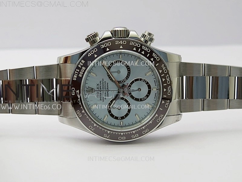Daytona 126506 904L SS VSF 1:1 Best Edition Ice Blue Dial Stick Markers on 904L SS Bracelet Super Clone Asian 4131