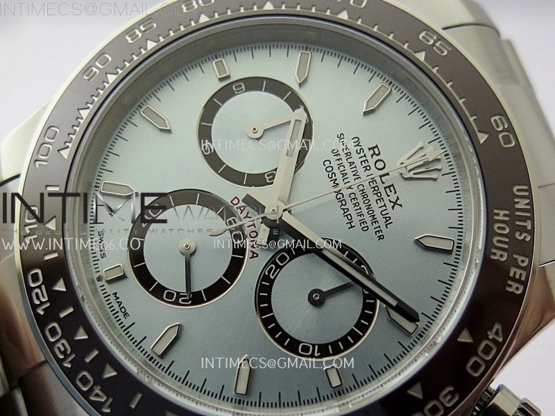 Daytona 126506 904L SS VSF 1:1 Best Edition Ice Blue Dial Stick Markers on 904L SS Bracelet Super Clone Asian 4131