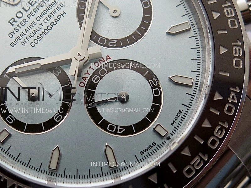 Daytona 126506 904L SS VSF 1:1 Best Edition Ice Blue Dial Stick Markers on 904L SS Bracelet Super Clone Asian 4131