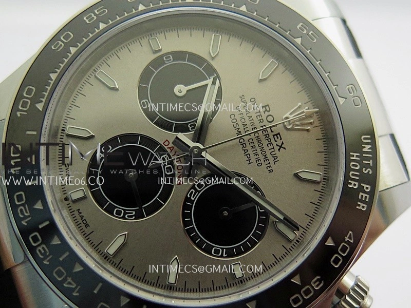 Daytona 126519 Gain Weight ARF 1:1 Best Edition SS Silver Dial Black Subdial Sticks Markers On Oysterflex Strap DD4131