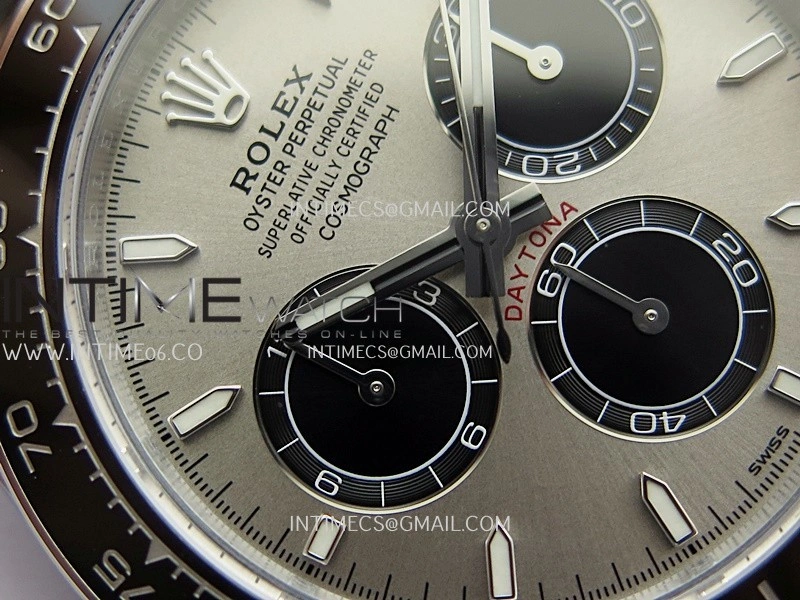 Daytona 126519 Gain Weight ARF 1:1 Best Edition SS Silver Dial Black Subdial Sticks Markers On Oysterflex Strap DD4131