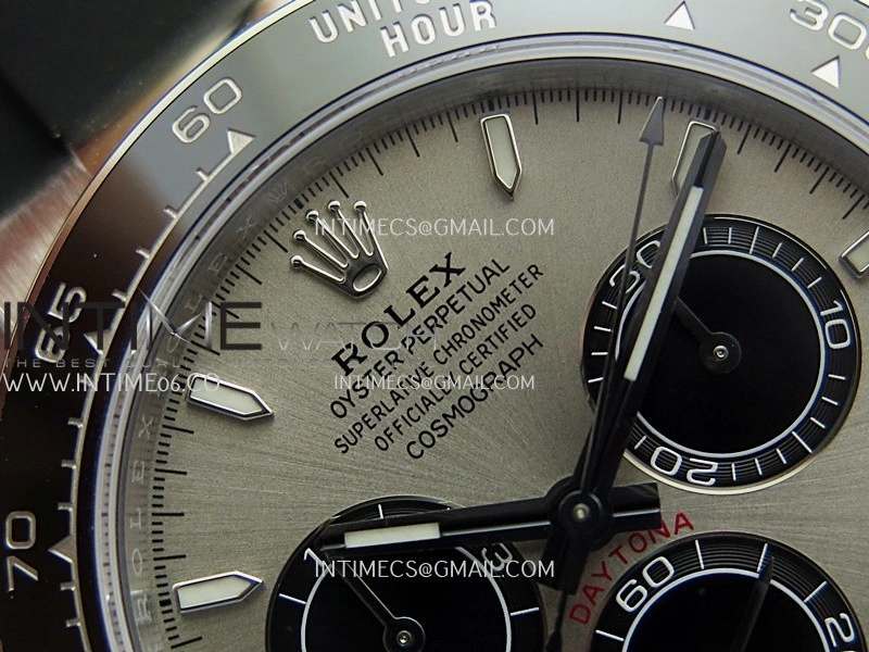 Daytona 126519 Gain Weight ARF 1:1 Best Edition SS Silver Dial Black Subdial Sticks Markers On Oysterflex Strap DD4131
