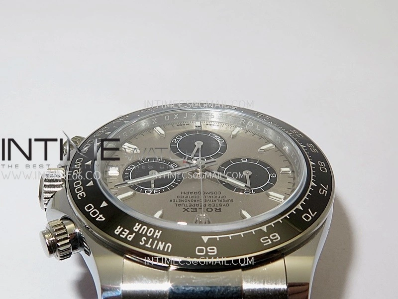 Daytona 126519 Gain Weight ARF 1:1 Best Edition SS Silver Dial Black Subdial Sticks Markers On Oysterflex Strap DD4131