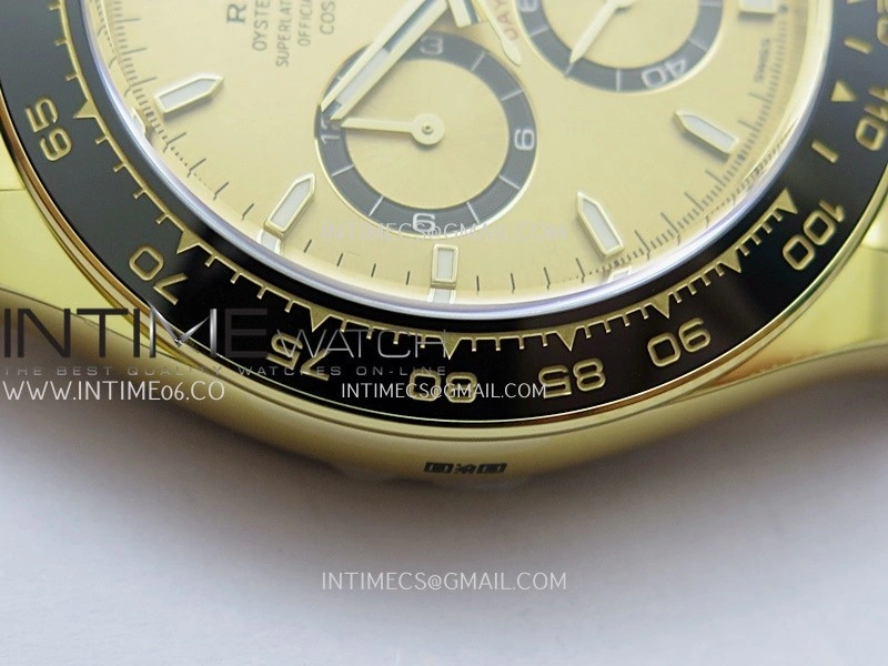 Daytona 126518 Gain Weight ARF 1:1 Best Edition YG Gold Dial Gold Black Subdial Stick Marker On Oysterflex Strap DD4131