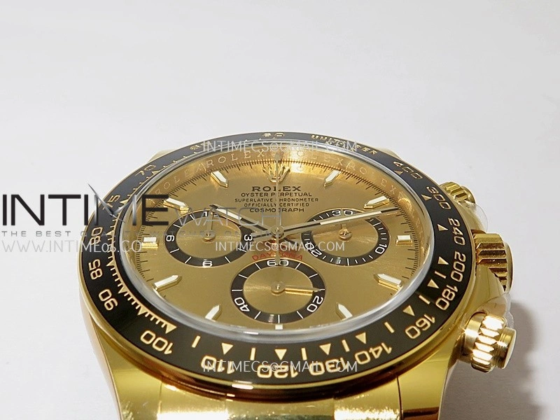 Daytona 126518 Gain Weight ARF 1:1 Best Edition YG Gold Dial Gold Black Subdial Stick Marker On Oysterflex Strap DD4131