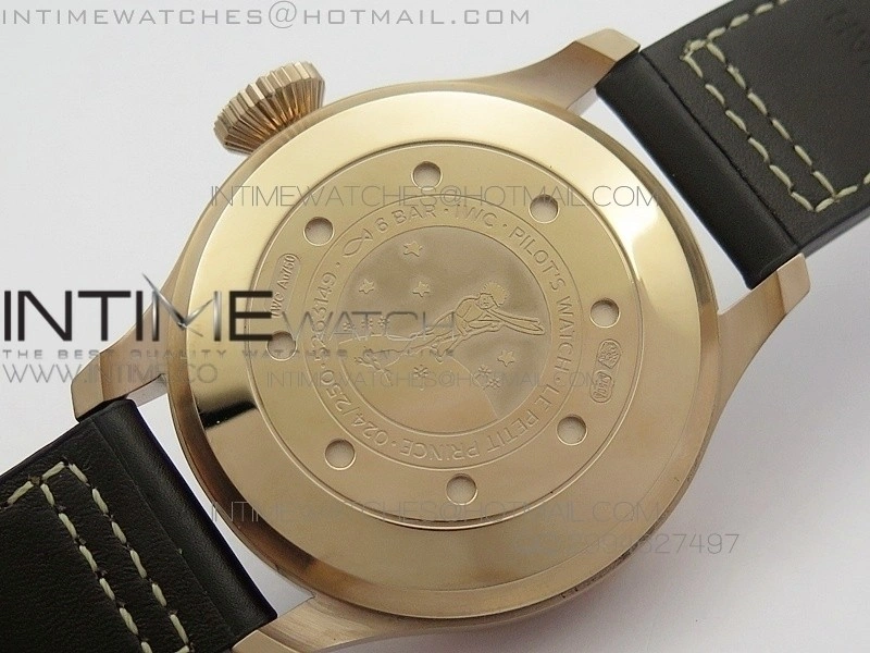 Big Pilot IW500909 RG AZF 1:1 Le Petit Prince Best Edition on Brown Leather Strap A521111