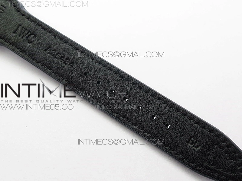 Big Pilot IW501008 Real PR SS AZF 1:1 Best Edition Blue Dial on Blue Leather Strap A51111