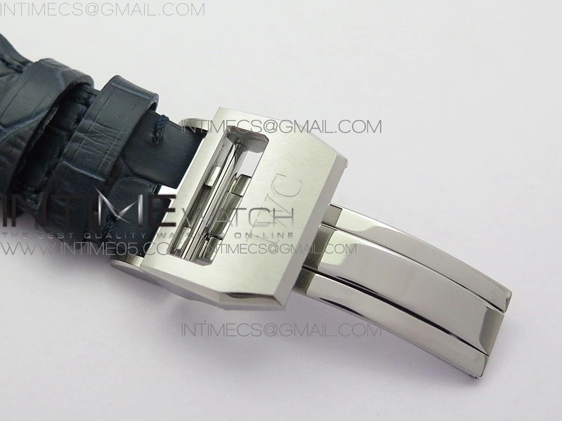 Big Pilot IW501008 Real PR SS AZF 1:1 Best Edition Blue Dial on Blue Leather Strap A51111