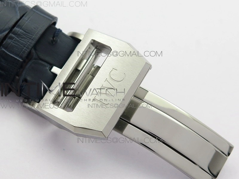 Big Pilot IW501008 Real PR SS AZF 1:1 Best Edition Blue Dial on Blue Leather Strap A51111