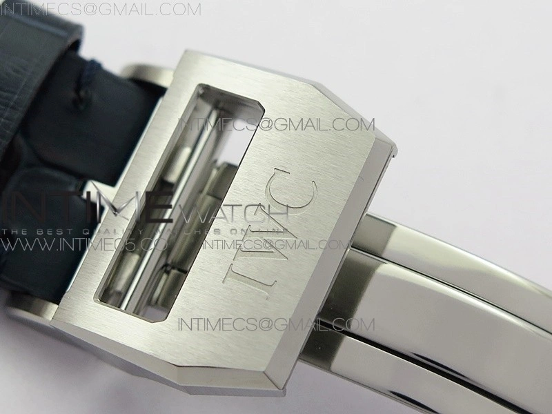 Big Pilot IW501008 Real PR SS AZF 1:1 Best Edition Blue Dial on Blue Leather Strap A51111