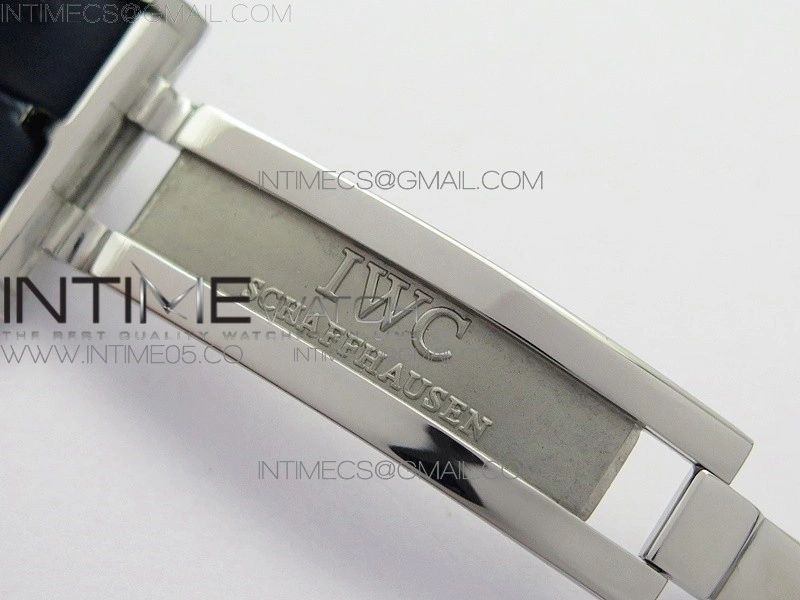 Big Pilot IW501008 Real PR SS AZF 1:1 Best Edition Blue Dial on Blue Leather Strap A51111