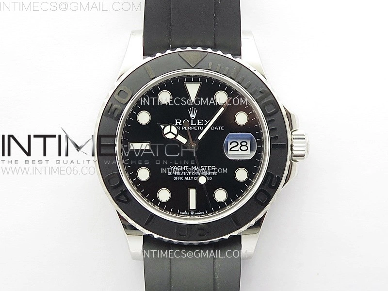Yacht-Master 226659 KF 1:1 Best Edition White Gold Wrapped on Oysterflex Strap VR3235