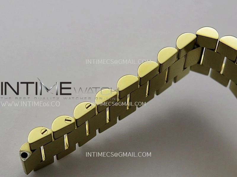 Day Date 228238 40mm Gain Weight QF 1:1 Best Edition Black Dial T Diamond Marker On YG President Bracelet SH3255