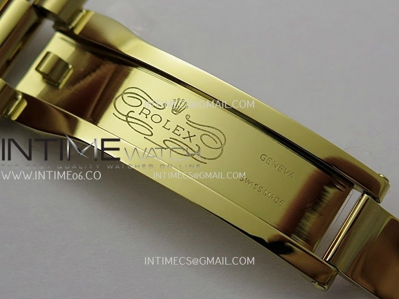 Day Date 228238 40mm Gain Weight QF 1:1 Best Edition Black Dial T Diamond Marker On YG President Bracelet SH3255
