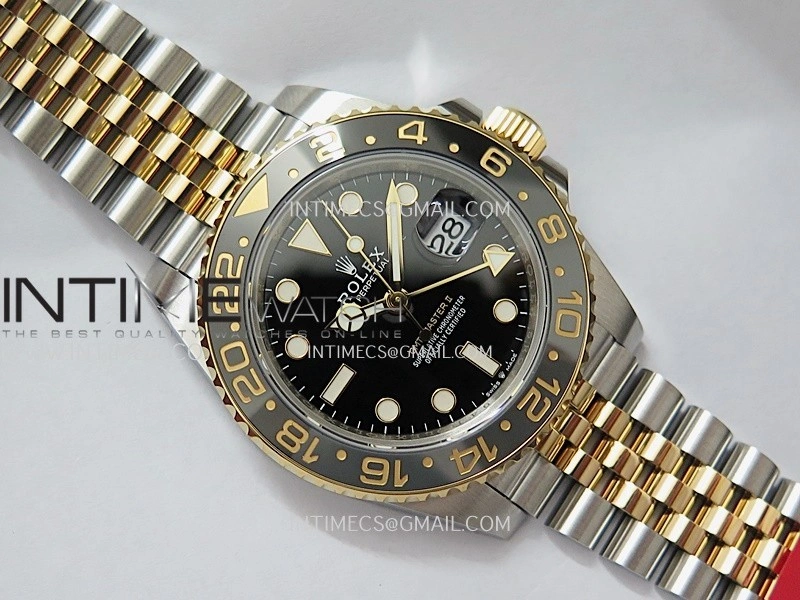 GMT-Master II 126713 GRNR Gain Weight VSF 1:1 Best Edition Black Dial On SS YG Jubilee Bracelet Super Clone DD3285 CHS