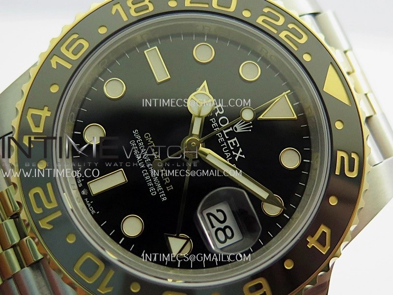 GMT-Master II 126713 GRNR Gain Weight VSF 1:1 Best Edition Black Dial On SS YG Jubilee Bracelet Super Clone DD3285 CHS