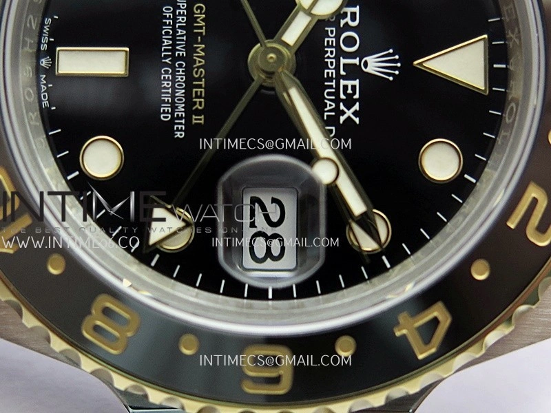 GMT-Master II 126713 GRNR Gain Weight VSF 1:1 Best Edition Black Dial On SS YG Jubilee Bracelet Super Clone DD3285 CHS