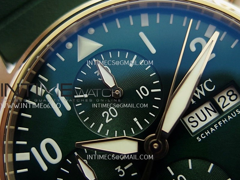 Pilot Watch IW388110 RG APSF 1:1 Best Edition Green Dial On Green Rubber Strap A69385