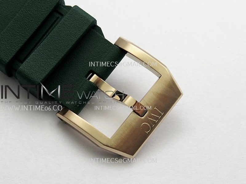 Pilot Watch IW388110 RG APSF 1:1 Best Edition Green Dial On Green Rubber Strap A69385