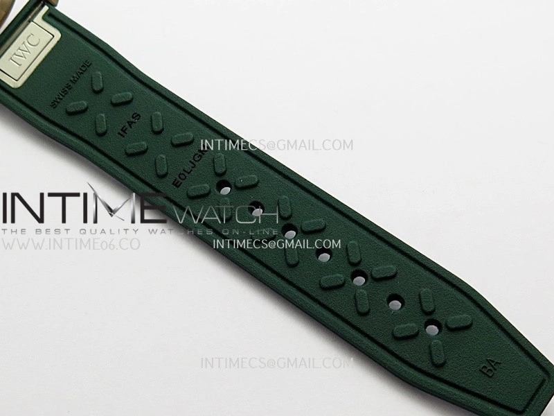 Pilot Watch IW388110 RG APSF 1:1 Best Edition Green Dial On Green Rubber Strap A69385