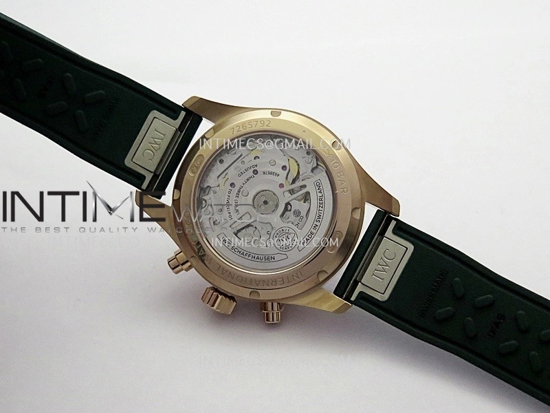 Pilot Watch IW388110 RG APSF 1:1 Best Edition Green Dial On Green Rubber Strap A69385