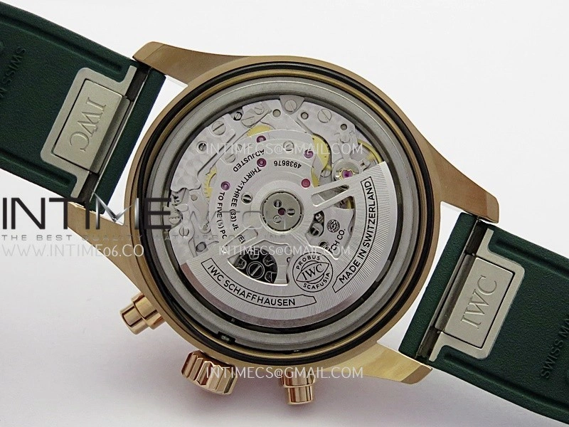 Pilot Watch IW388110 RG APSF 1:1 Best Edition Green Dial On Green Rubber Strap A69385