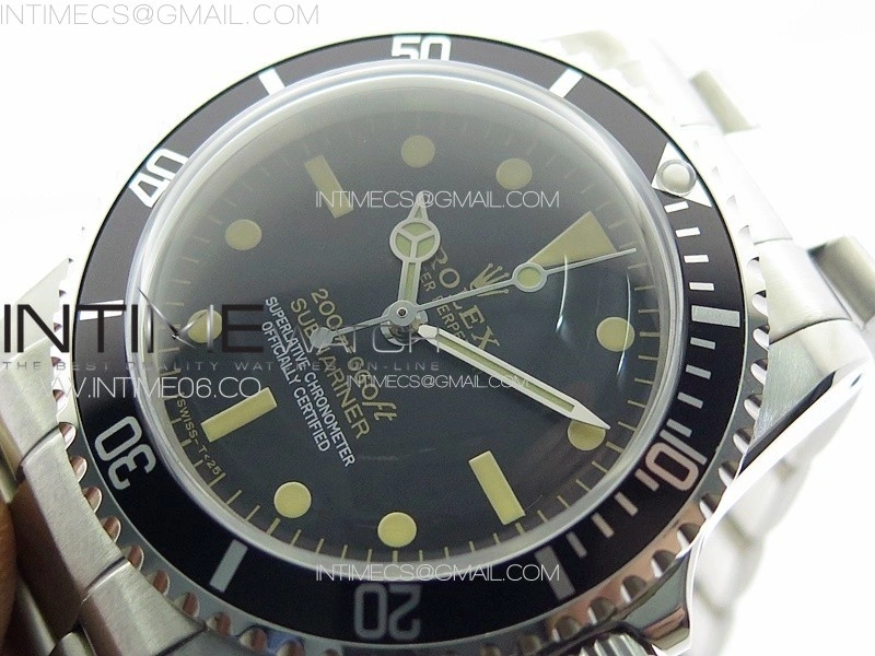 Vintage Submariner 5513 No Date SS B12 Best Edition Black Dial on SS Bracelet A2836