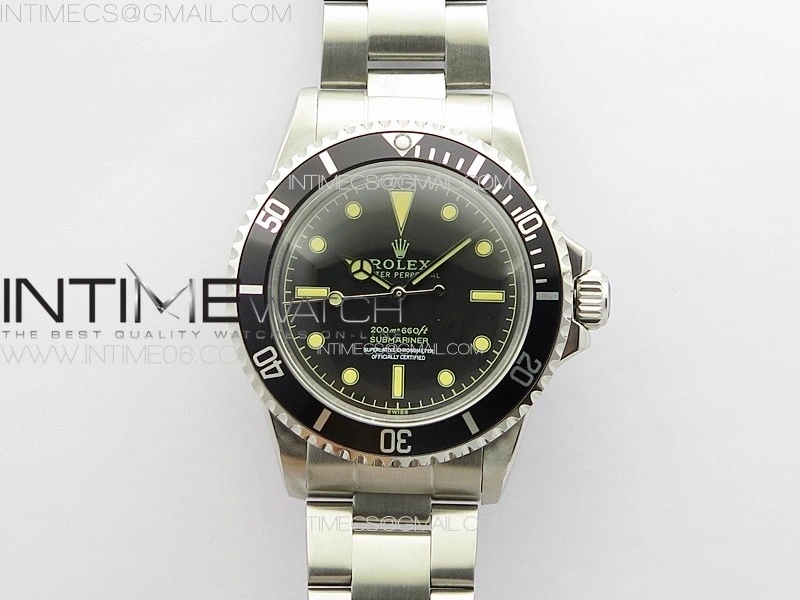 Vintage Submariner 5513 No Date SS B12 Best Edition Black Dial on SS Bracelet A2836