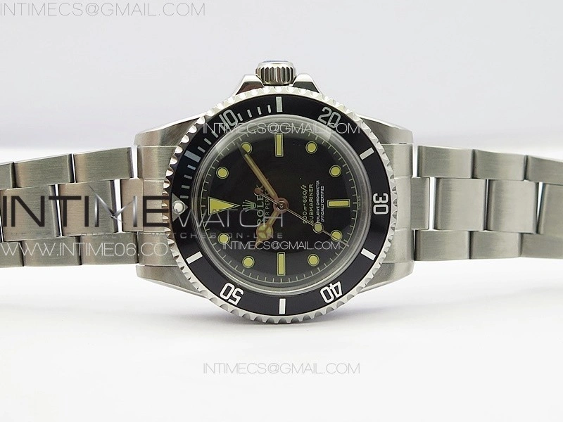 Vintage Submariner 5513 No Date SS B12 Best Edition Black Dial on SS Bracelet A2836