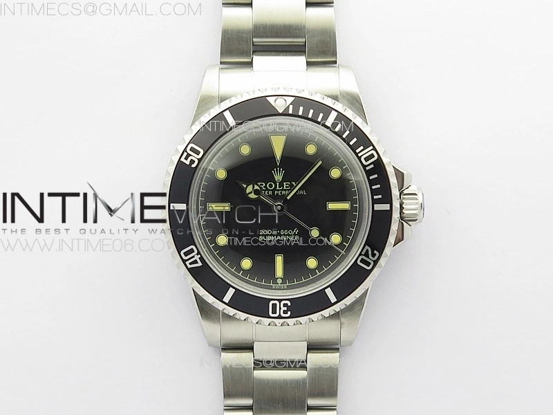 Vintage Submariner 5513 No Date SS B12 Best Edition Black Dial on SS Bracelet A2836