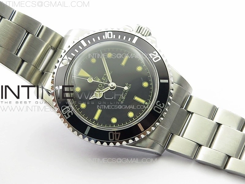 Vintage Submariner 5513 No Date SS B12 Best Edition Black Dial on SS Bracelet A2836