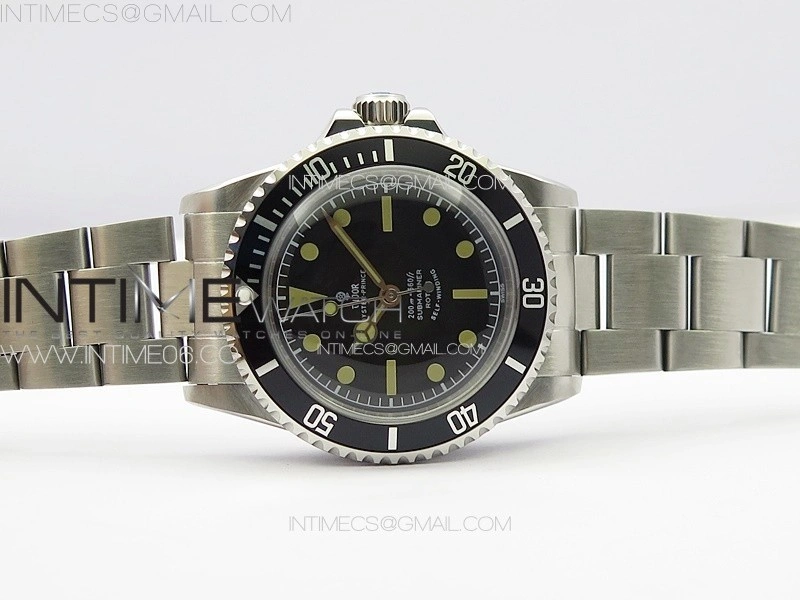 Vintage Submariner 5513 No Date SS B12 Best Edition Black Dial on SS Bracelet A2836