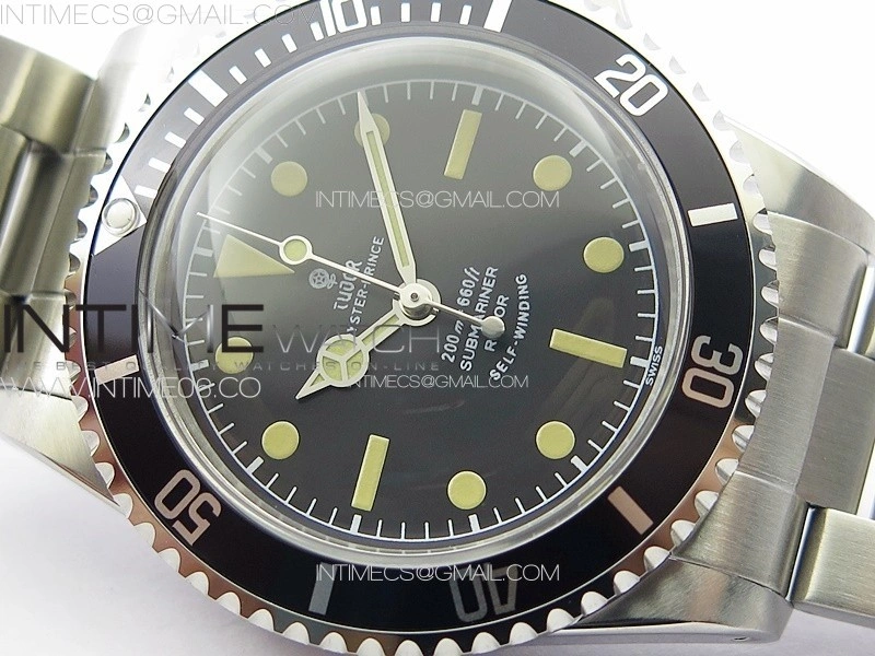 Vintage Submariner 5513 No Date SS B12 Best Edition Black Dial on SS Bracelet A2836