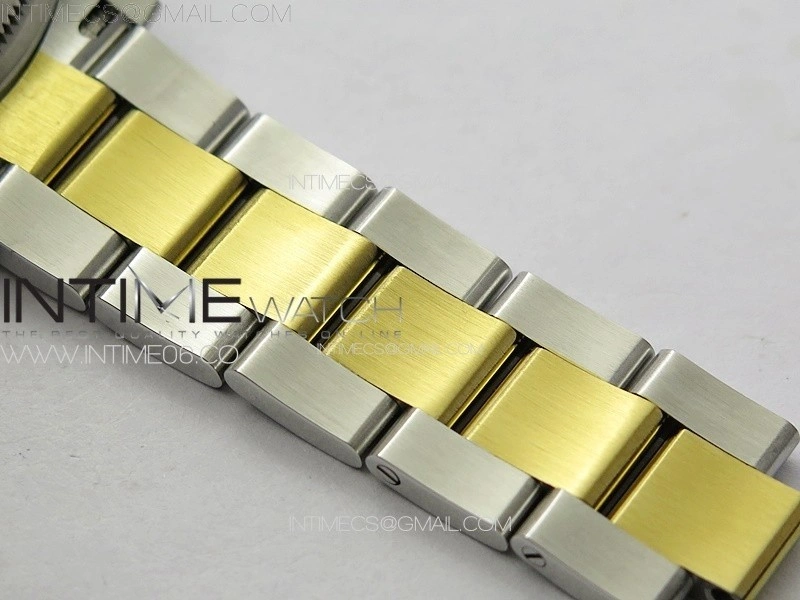 DateJust 31mm 72610 SS YG Crystals Bezel APSF Best Edition Gold Dial Crystals Markers on Oyster Bracelet A2824
