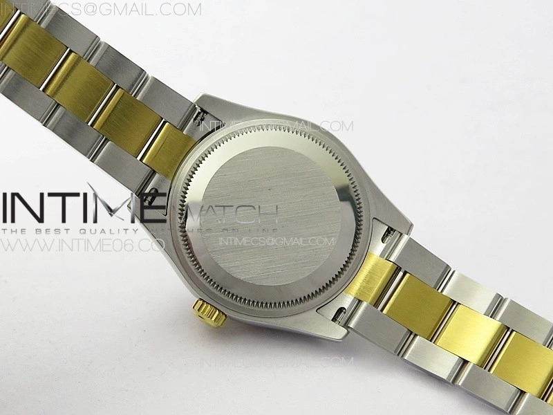 DateJust 31mm 72610 SS YG Crystals Bezel APSF Best Edition Gold Dial Crystals Markers on Oyster Bracelet A2824