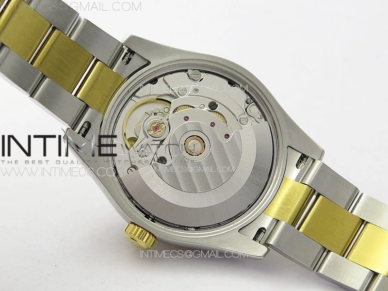 DateJust 31mm 72610 SS YG Crystals Bezel APSF Best Edition Gold Dial Crystals Markers on Oyster Bracelet A2824