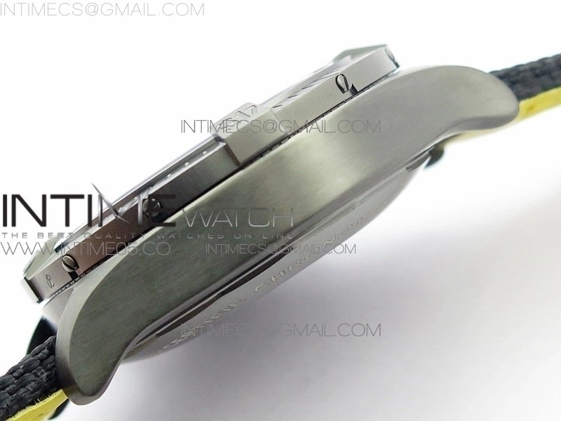 Avenger Bandit V13317 Titanium DLC B50 Best Edition Black Dial Numbers Makers on Black Nylon strap A7750