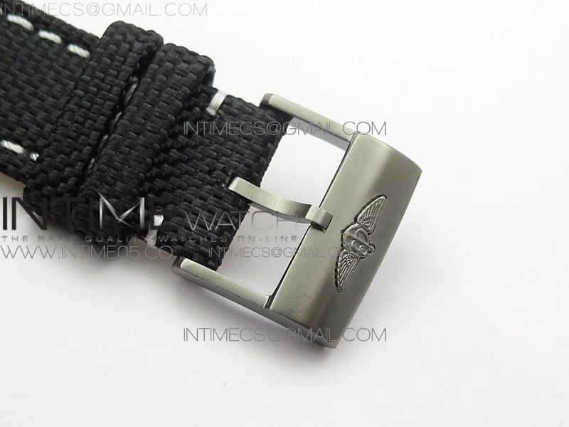 Avenger Bandit V13317 Titanium DLC B50 Best Edition Black Dial Numbers Makers on Black Nylon strap A7750