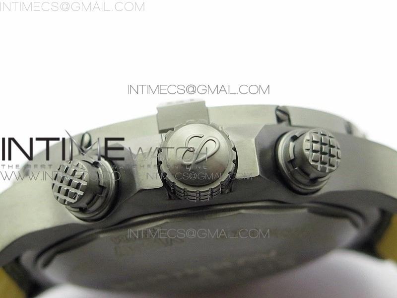 Avenger Bandit V13317 Titanium DLC B50 Best Edition Green Dial Numbers Makers on Green Nylon strap A7750
