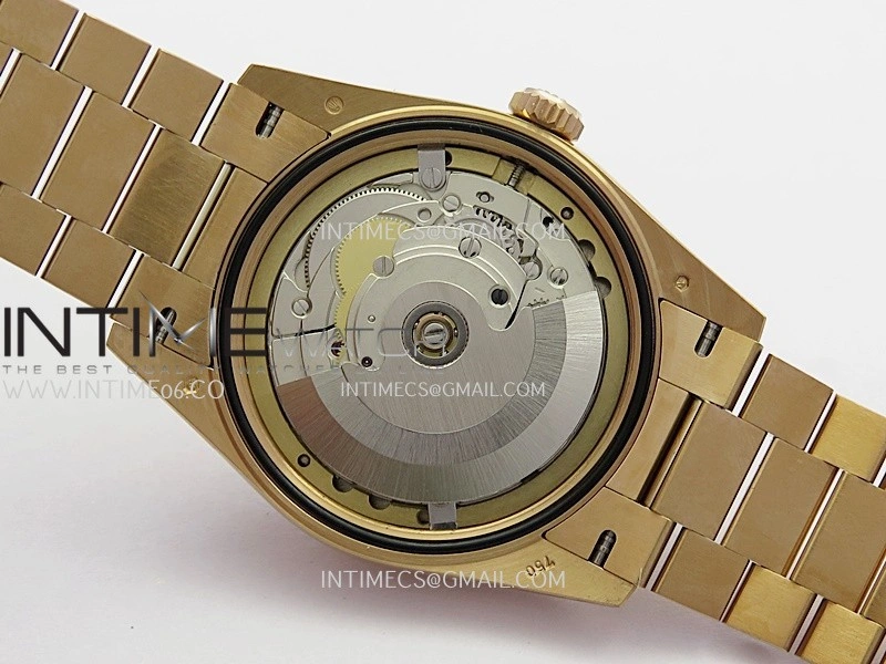 Daydate 128235 36mm RG QHF Best Edition Turquoise Dial On RG President Bracelet A2834