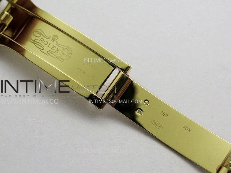 Daydate 128238 36mm YG QHF Best Edition Malachite Dial on YG President Bracelet A2834