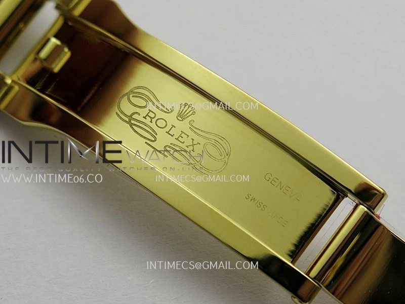 Daydate 128238 36mm YG QHF Best Edition Malachite Dial on YG President Bracelet A2834