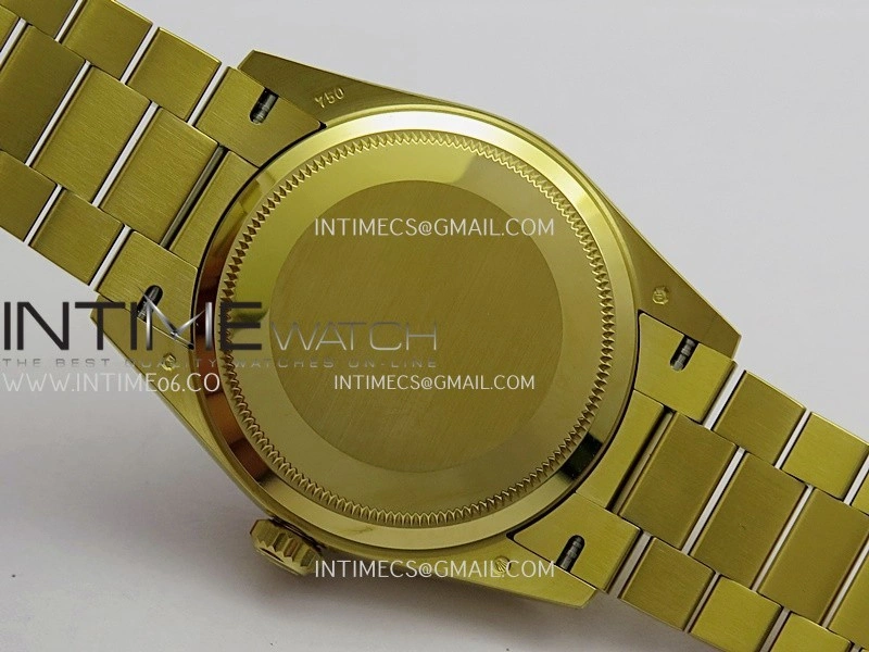 Daydate 128238 36mm YG QHF Best Edition Malachite Dial on YG President Bracelet A2834