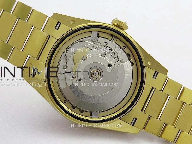 Daydate 128238 36mm YG QHF Best Edition Malachite Dial on YG President Bracelet A2834