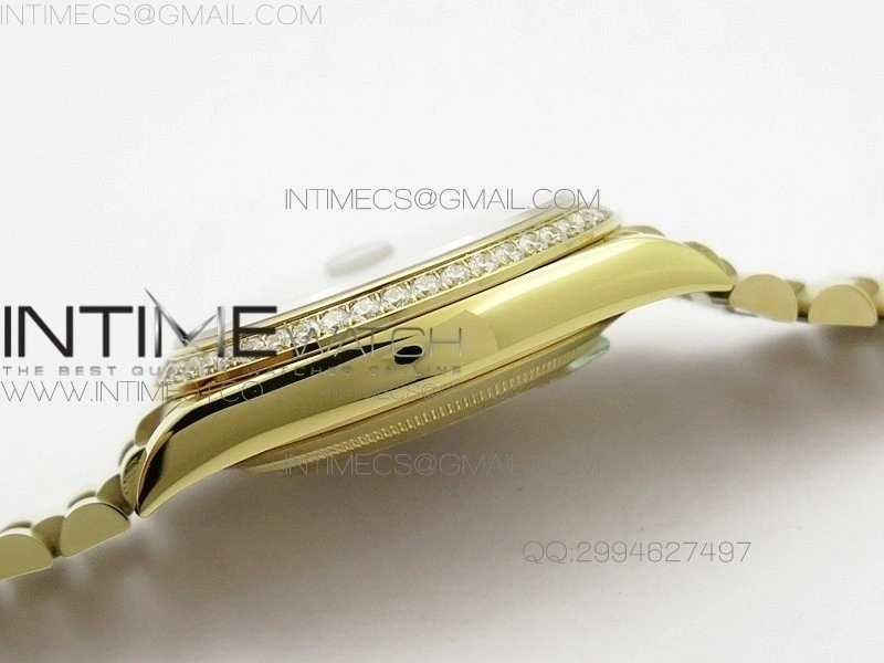 Day-Date 40 YG BP 1:1 Best 228239 Gold Diamond Sticks Dial Diamond Bezel on SS Bracelet