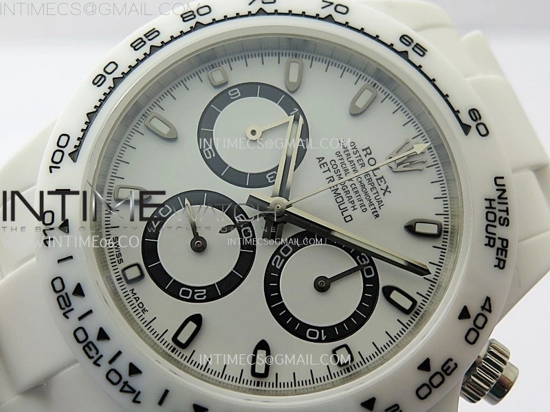 Daytona AET White Solid Nano Ceramic Case and Bracelet N6F 1:1 Best Edition White Dial On DD4801
