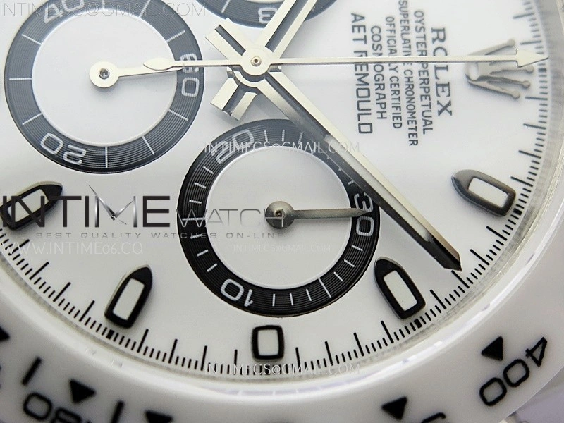 Daytona AET White Solid Nano Ceramic Case and Bracelet N6F 1:1 Best Edition White Dial On DD4801