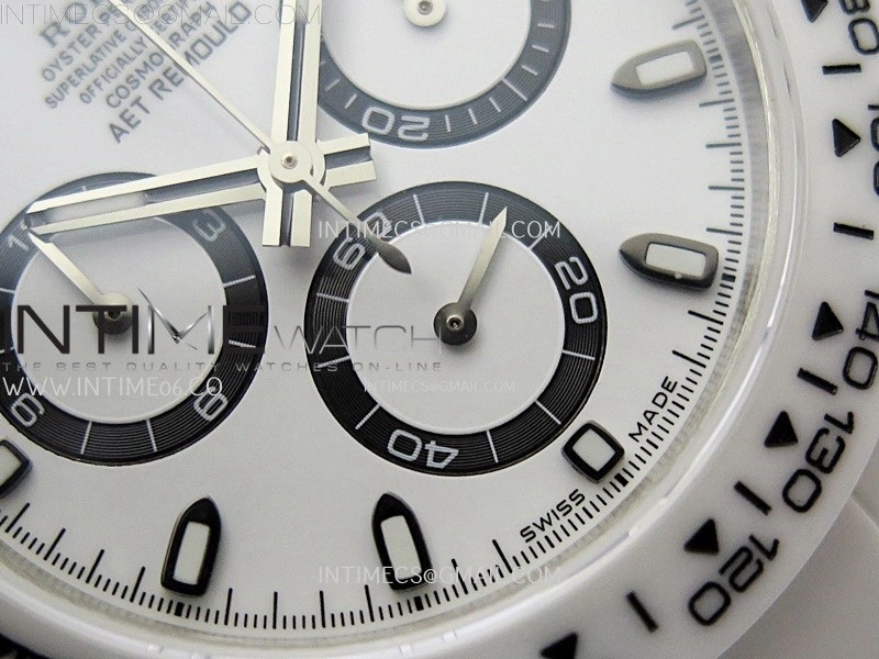Daytona AET White Solid Nano Ceramic Case and Bracelet N6F 1:1 Best Edition White Dial On DD4801
